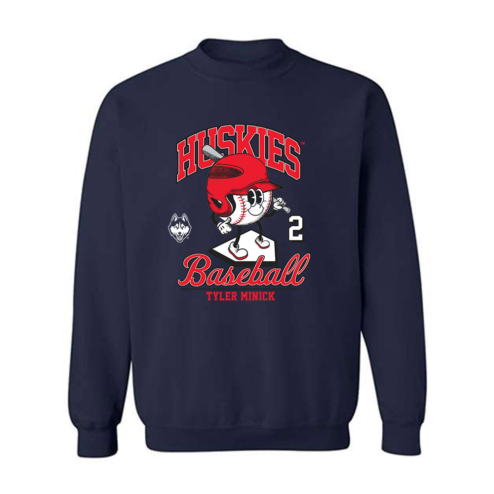 UConn - NCAA Baseball : Tyler Minick - Fashion Shersey Crewneck Sweatshirt-0