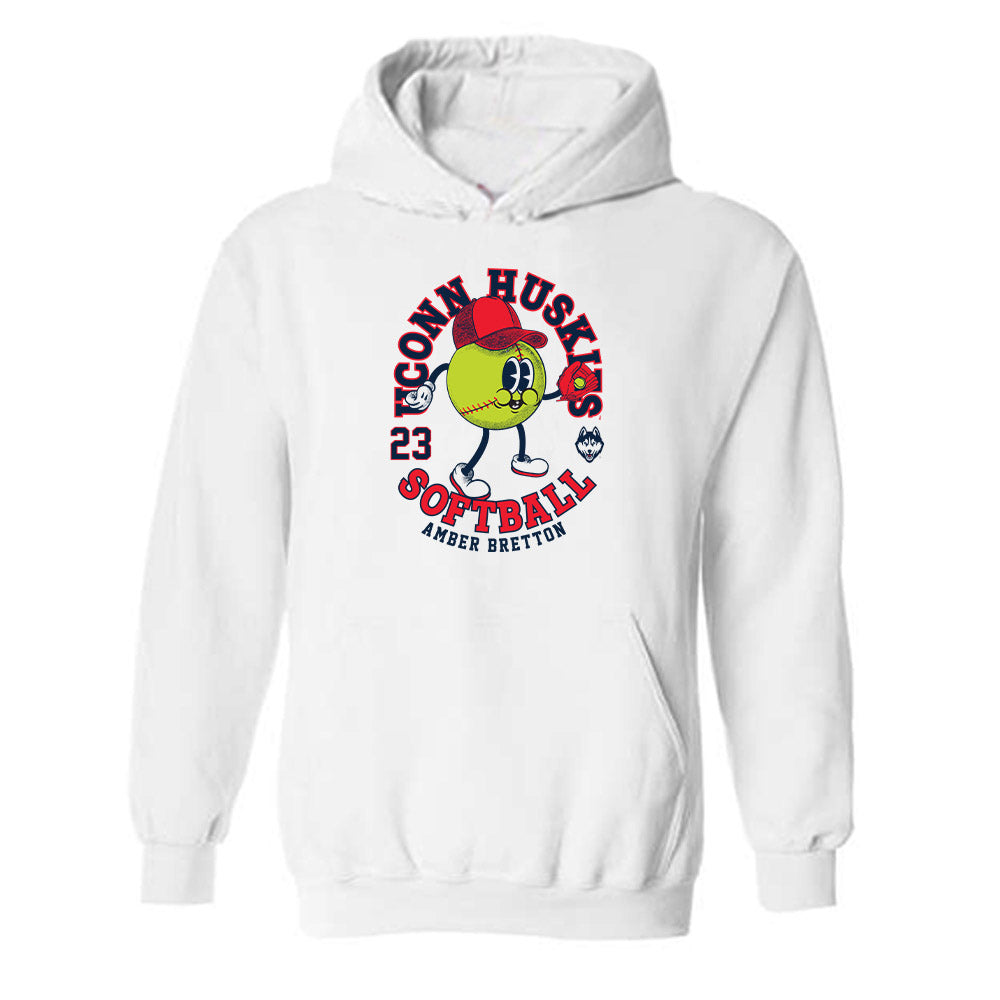UConn - NCAA Softball : Amber Bretton - Fashion Shersey Hooded Sweatshirt