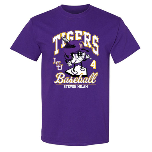LSU - NCAA Baseball : Steven Milam - T-Shirt Fashion Shersey