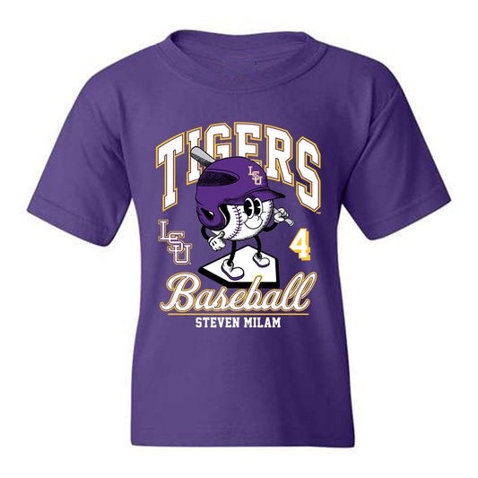 LSU - NCAA Baseball : Steven Milam - Youth T-Shirt Fashion Shersey