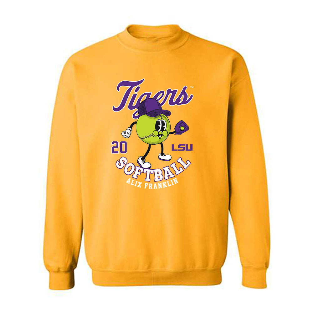 LSU - NCAA Softball : alix franklin - Fashion Shersey Crewneck Sweatshirt-0
