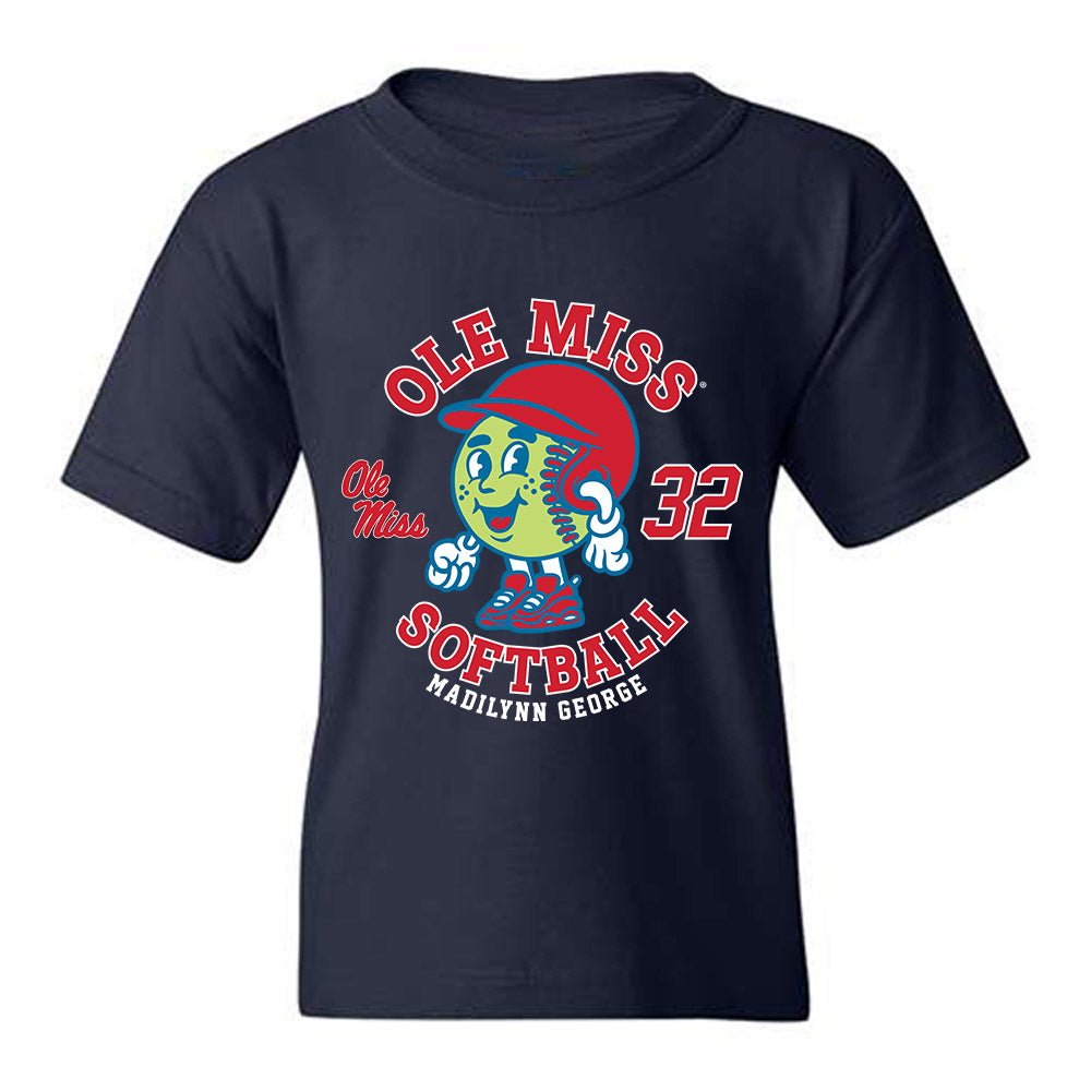 Ole Miss - NCAA Softball : Madilynn George - Fashion Shersey Youth T-Shirt-0