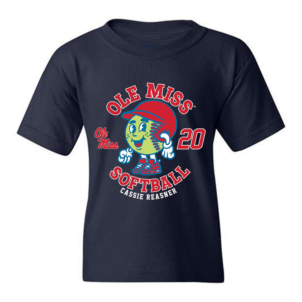 Ole Miss - NCAA Softball : Cassie Reasner - Fashion Shersey Youth T-Shirt-0