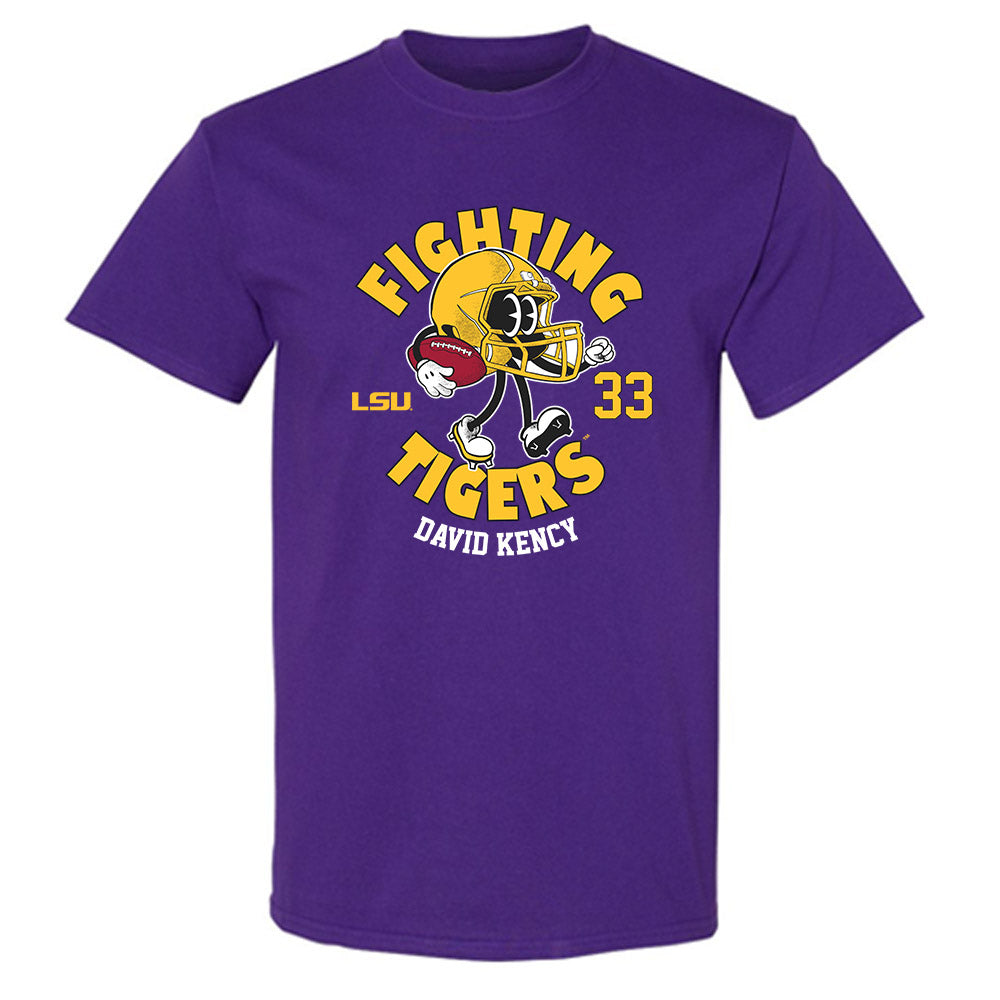 LSU - NCAA Football : David Kency - Fashion Shersey T-Shirt-0