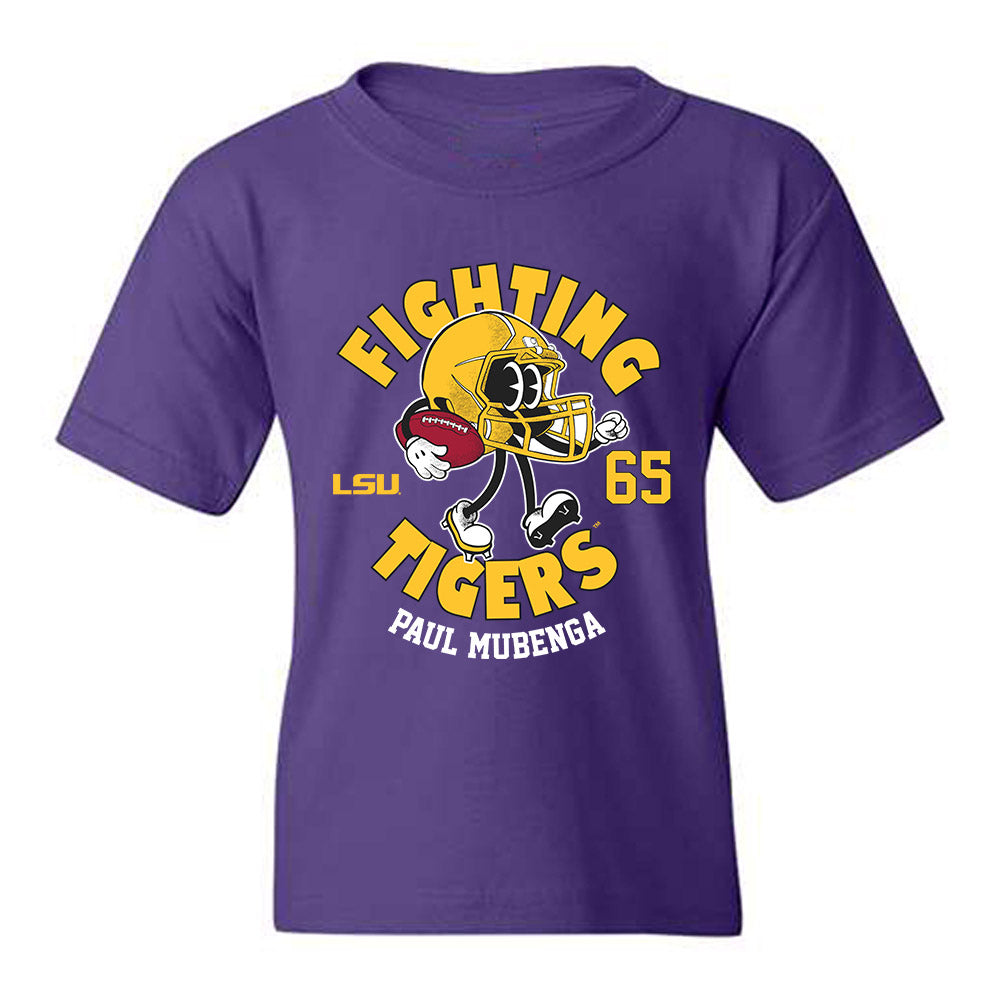 LSU - NCAA Football : Paul Mubenga - Fashion Shersey Youth T-Shirt-0