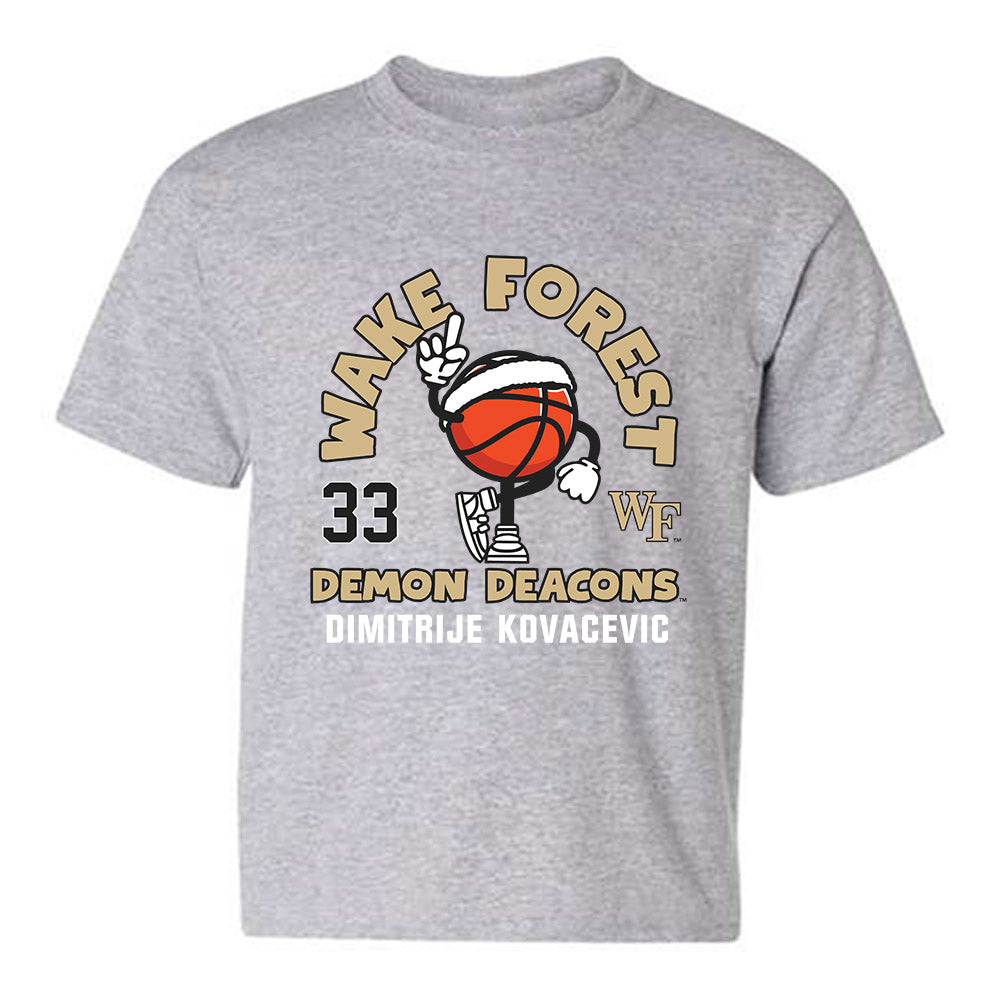 Wake Forest - NCAA Men's Basketball : Dimitrije Kovacevic - Fashion Shersey Youth T-Shirt-0
