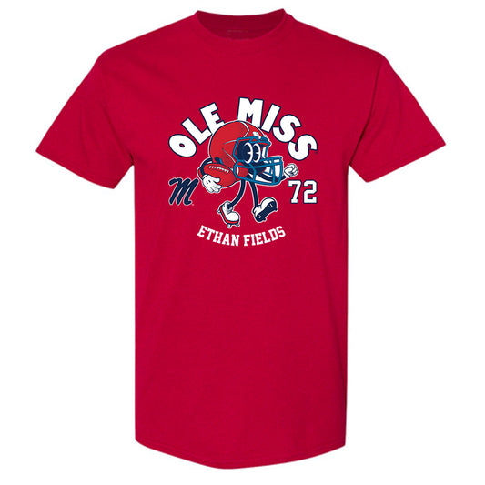 Ole Miss - NCAA Football : Ethan Fields - T-Shirt Fashion Shersey