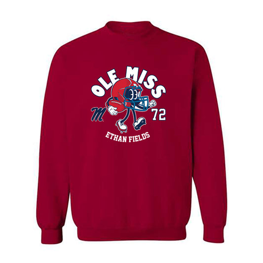 Ole Miss - NCAA Football : Ethan Fields - Crewneck Sweatshirt Fashion Shersey