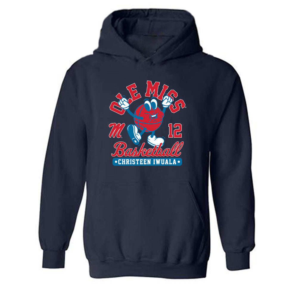 Ole Miss - NCAA Women's Basketball : Christeen Iwuala - Fashion Shersey Hooded Sweatshirt-0