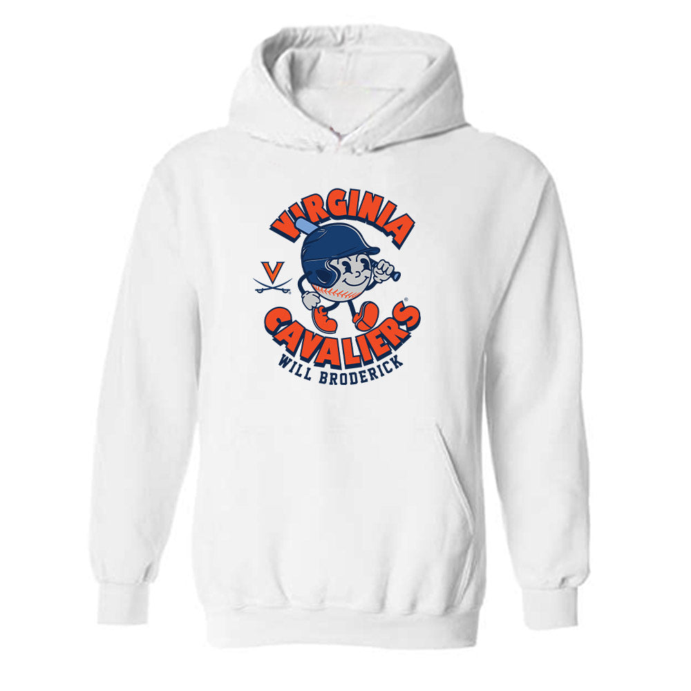 Virginia - NCAA Baseball : Will Broderick - Fashion Shersey Hooded Sweatshirt-0