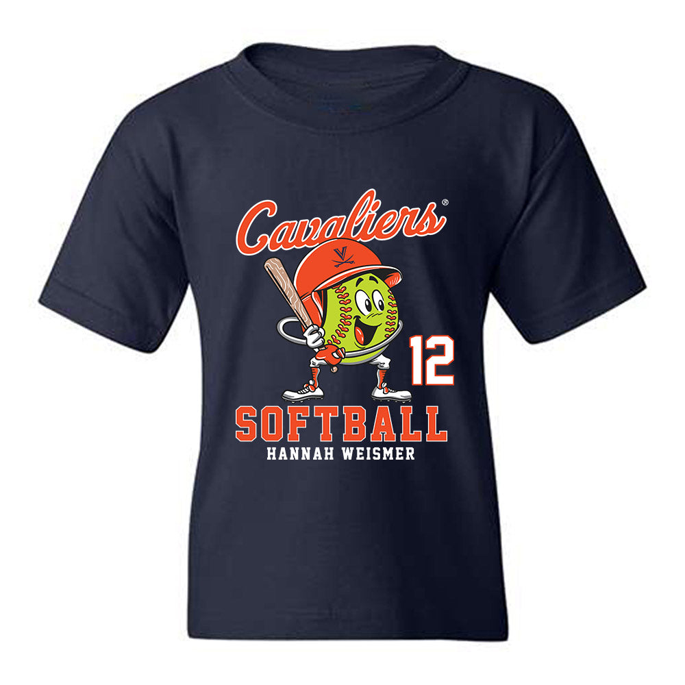 Virginia - NCAA Softball : Hannah Weismer - Fashion Shersey Youth T-Shirt-0