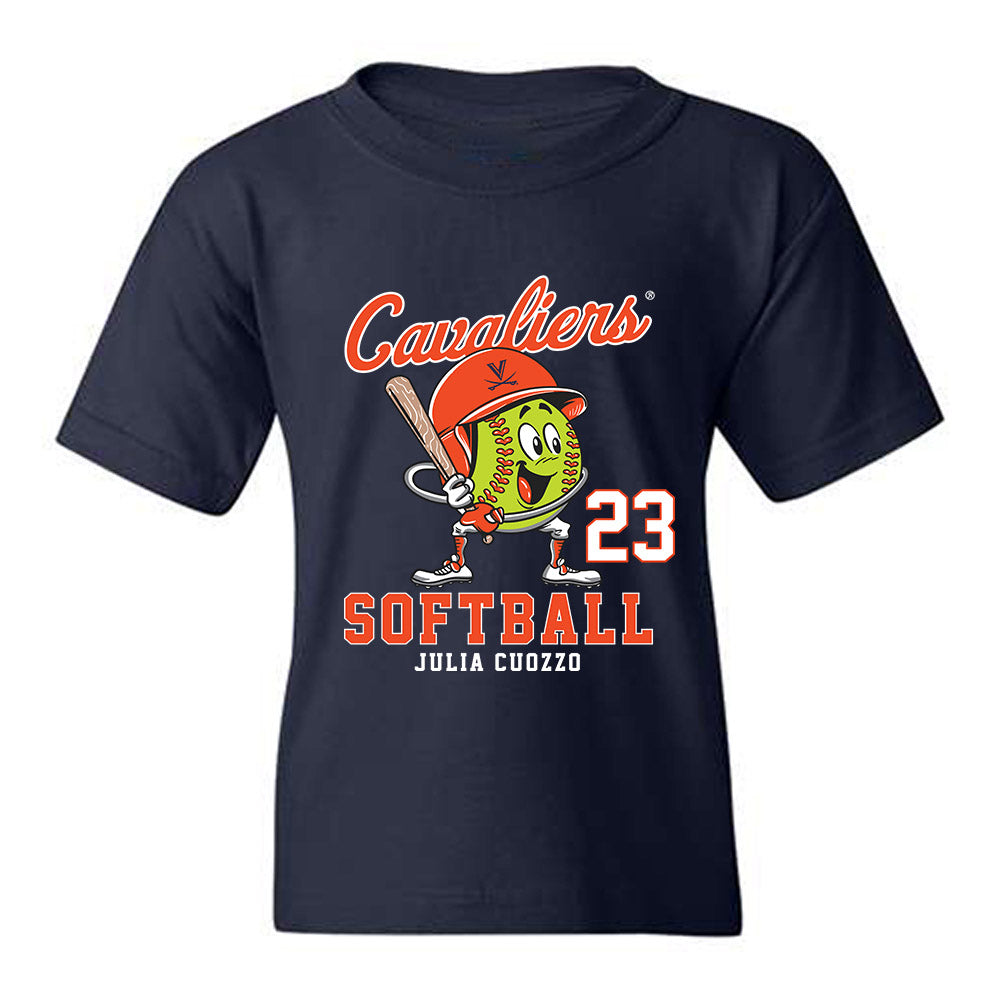 Virginia - NCAA Softball : Julia Cuozzo - Fashion Shersey Youth T-Shirt-0