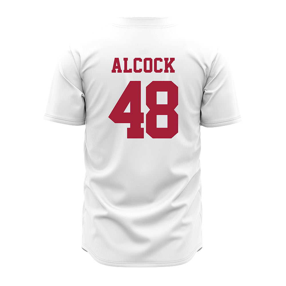 Alabama - NCAA Baseball : Bobby Alcock - White Jersey-3