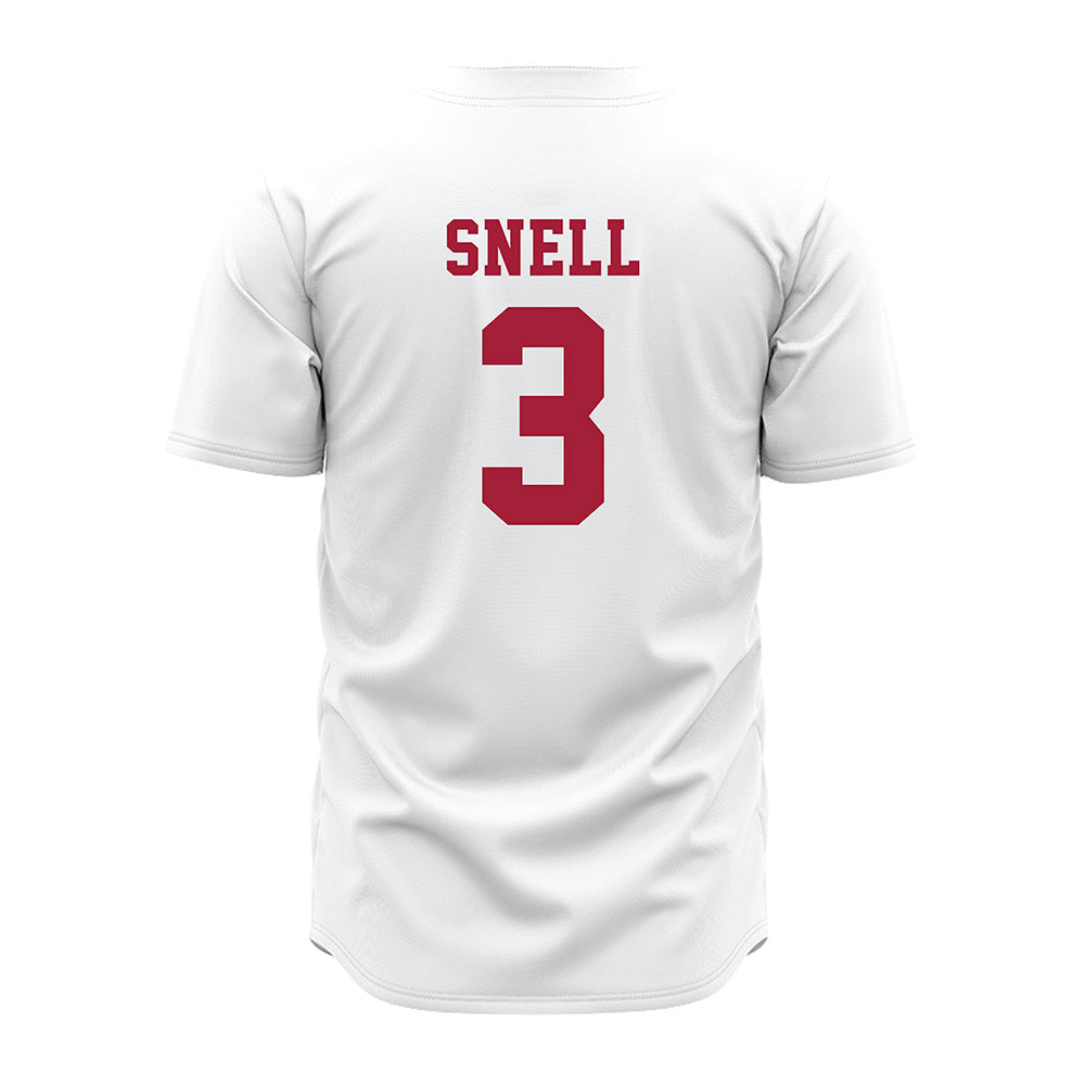Alabama - NCAA Baseball : Kade Snell - White Jersey-3
