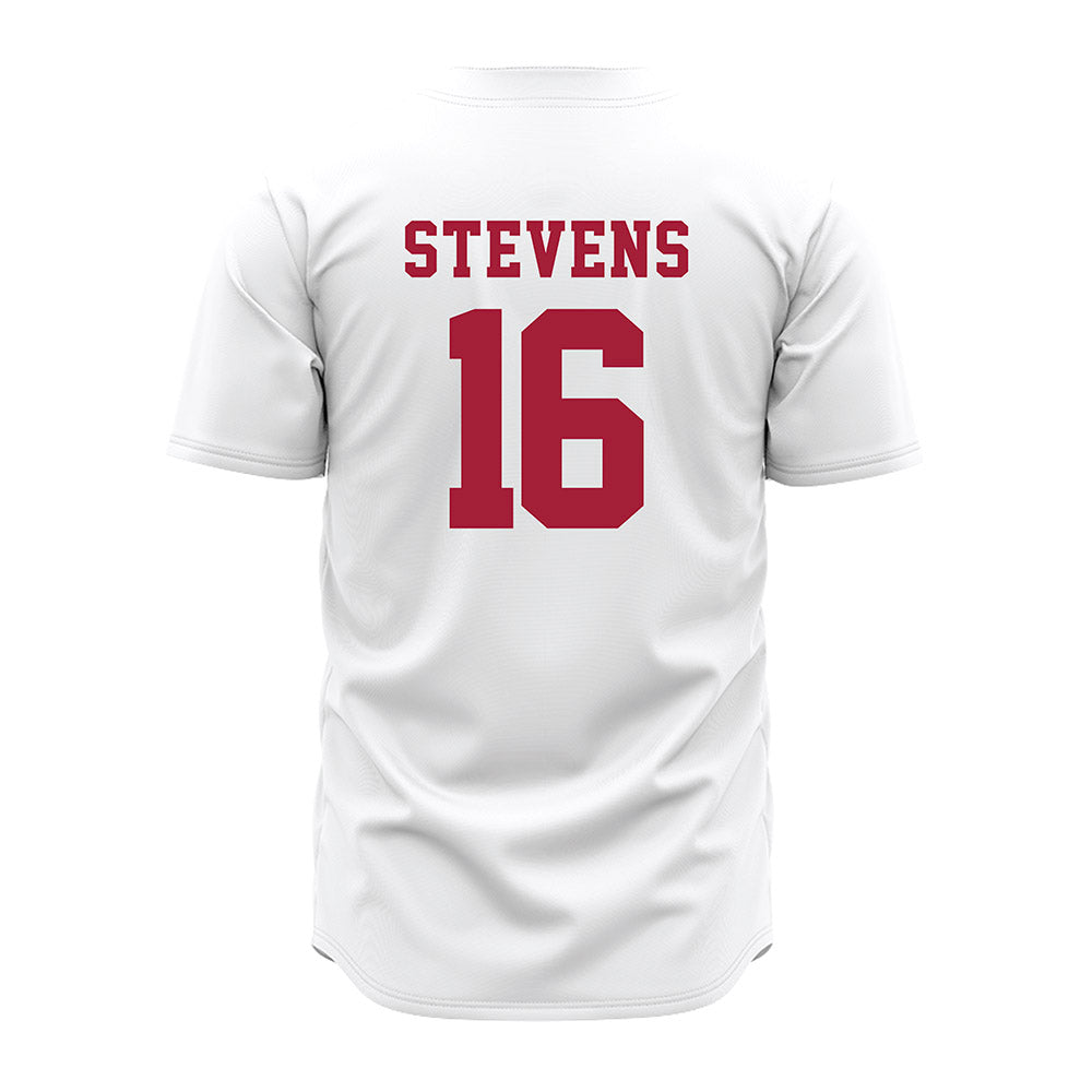 Alabama - NCAA Baseball : Jonathan Stevens - White Jersey-3