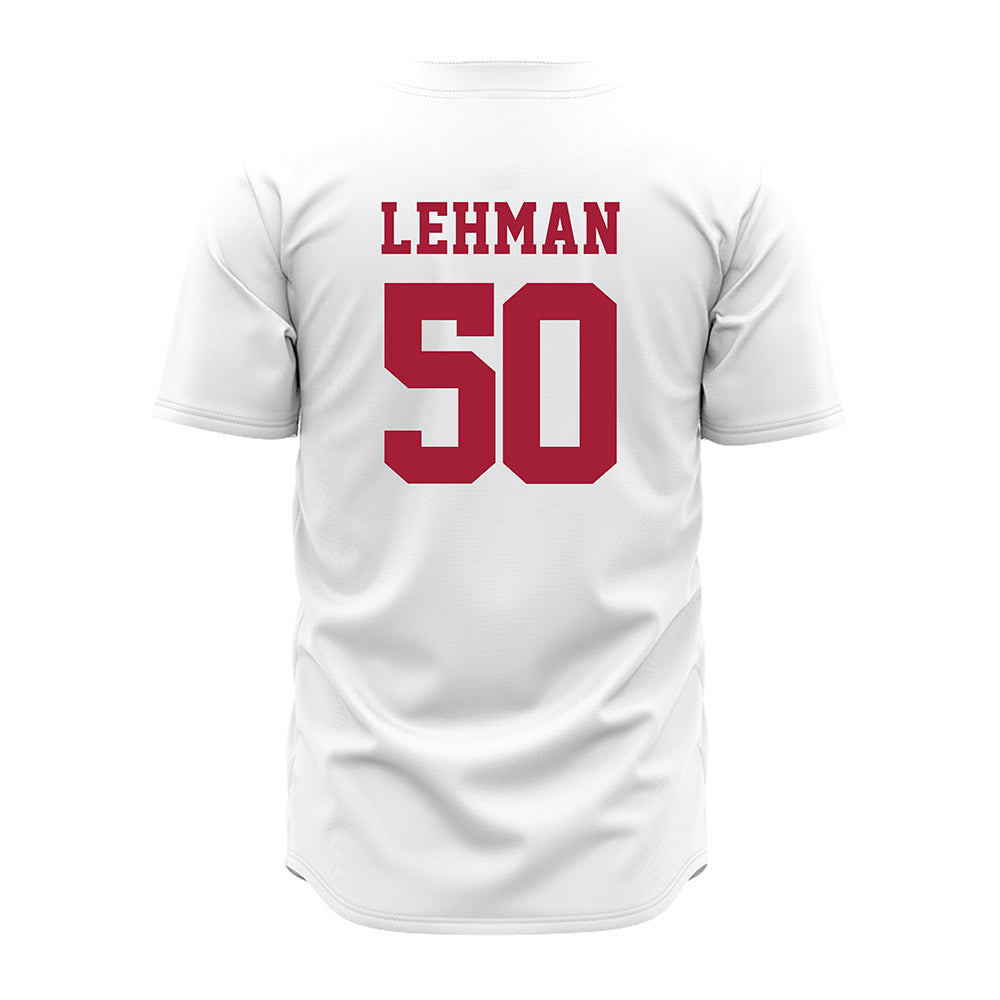 Alabama - NCAA Baseball : Connor Lehman - White Jersey-3
