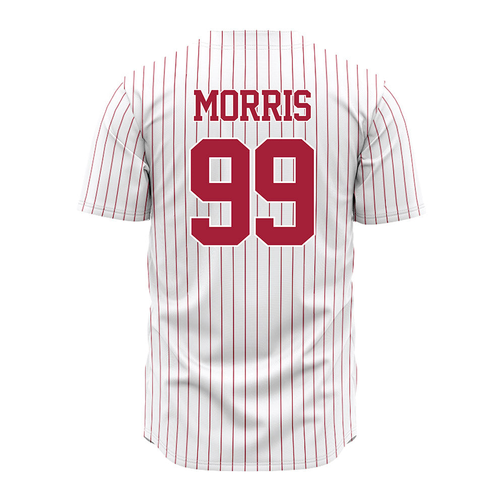 Alabama - NCAA Baseball : Austin Morris - Pinstripe Jersey-3