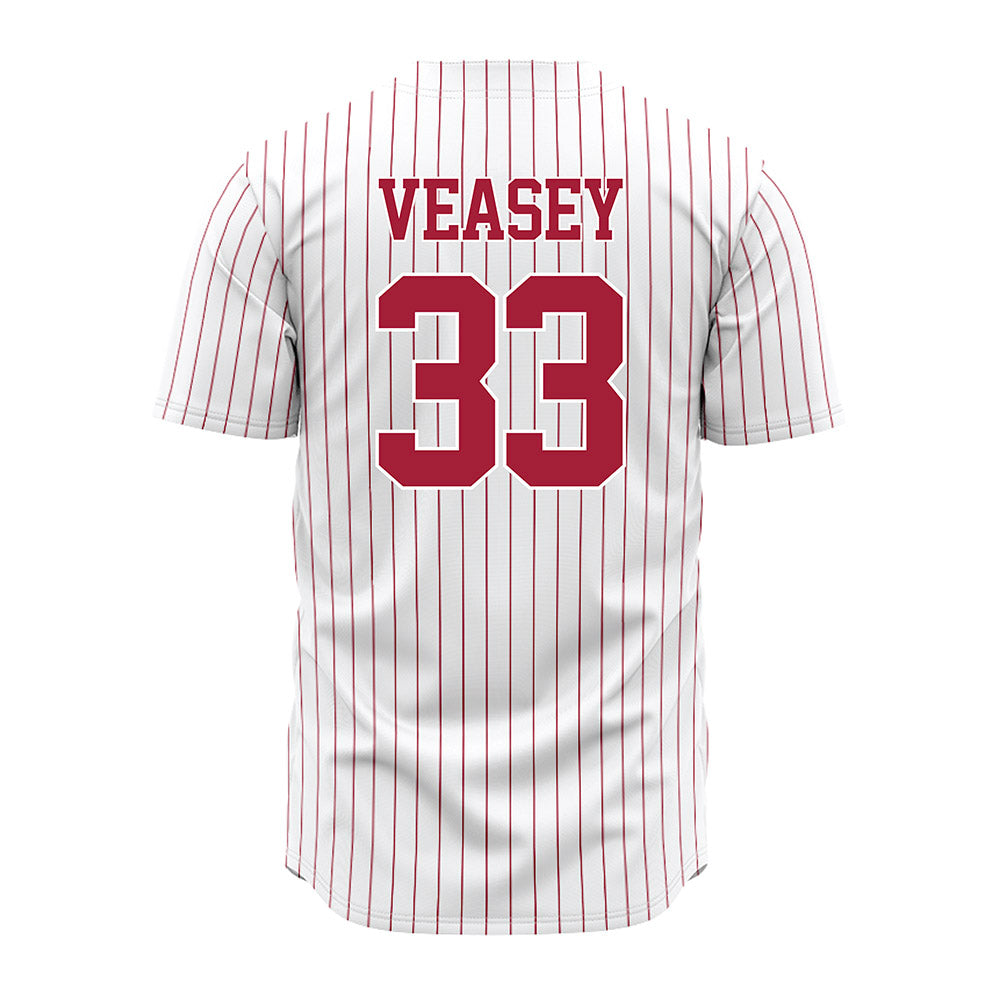 Alabama - NCAA Baseball : Ariston Veasey - Pinstripe Jersey-3