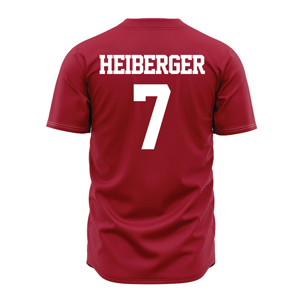 Alabama - NCAA Baseball : Matthew Heiberger - Crimson Jersey-1