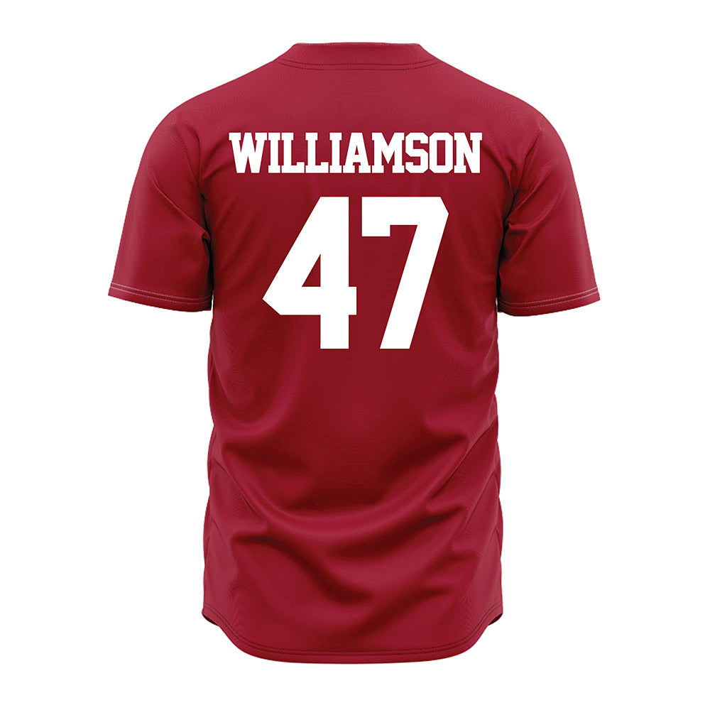 Alabama - NCAA Baseball : Jojo Williamson - Crimson Jersey-1