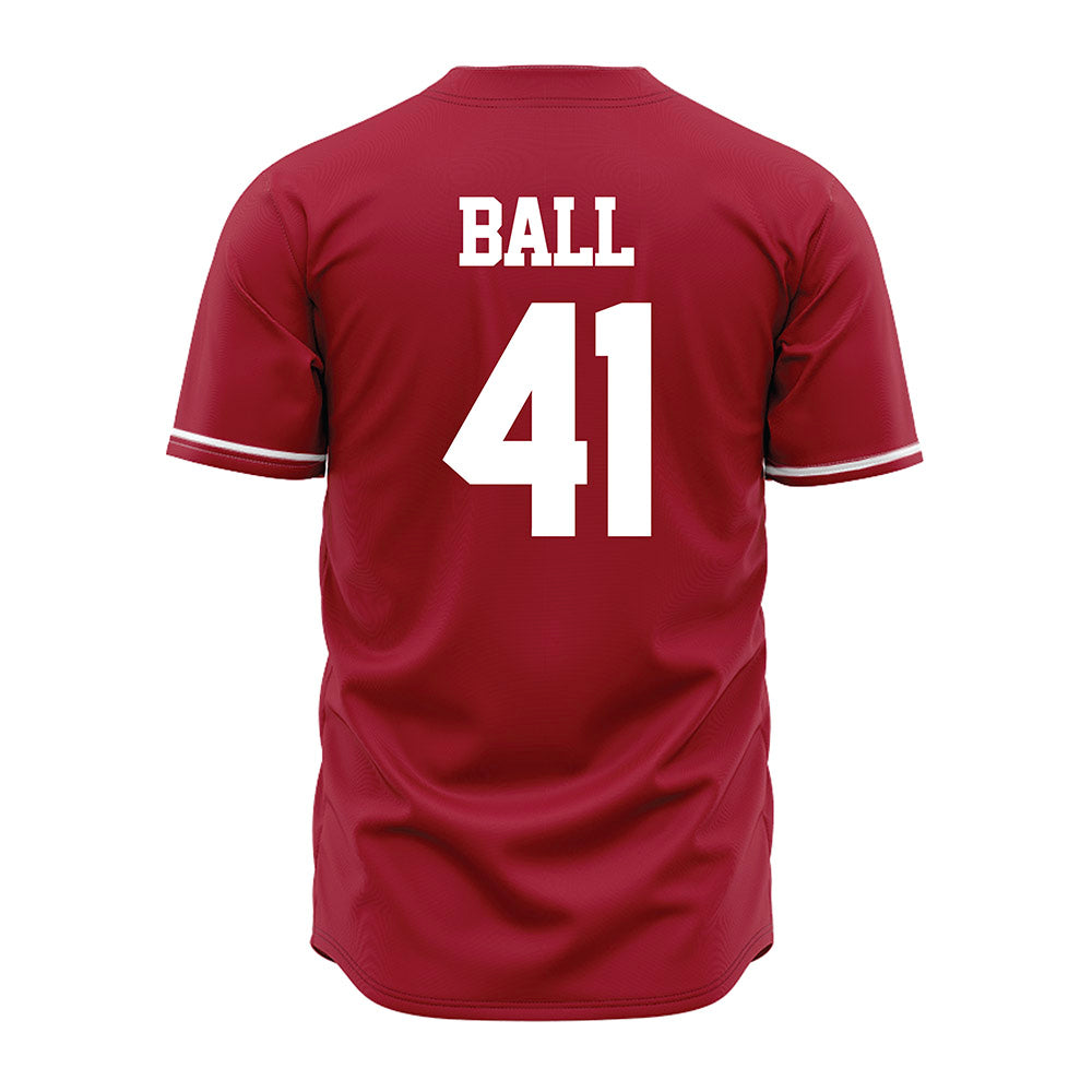 Alabama - NCAA Baseball : Connor Ball - Cardinal Jersey-3