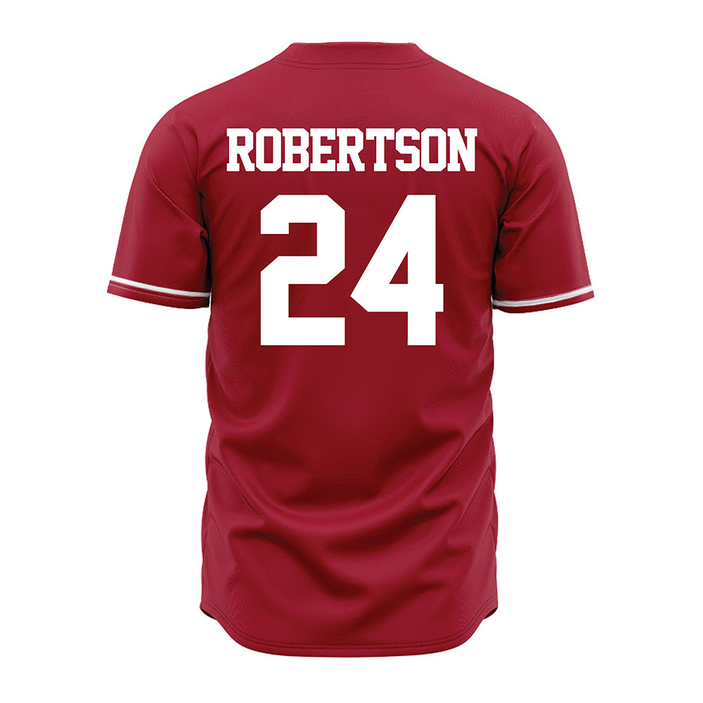 Alabama - NCAA Baseball : Tate Robertson - Cardinal Jersey-3