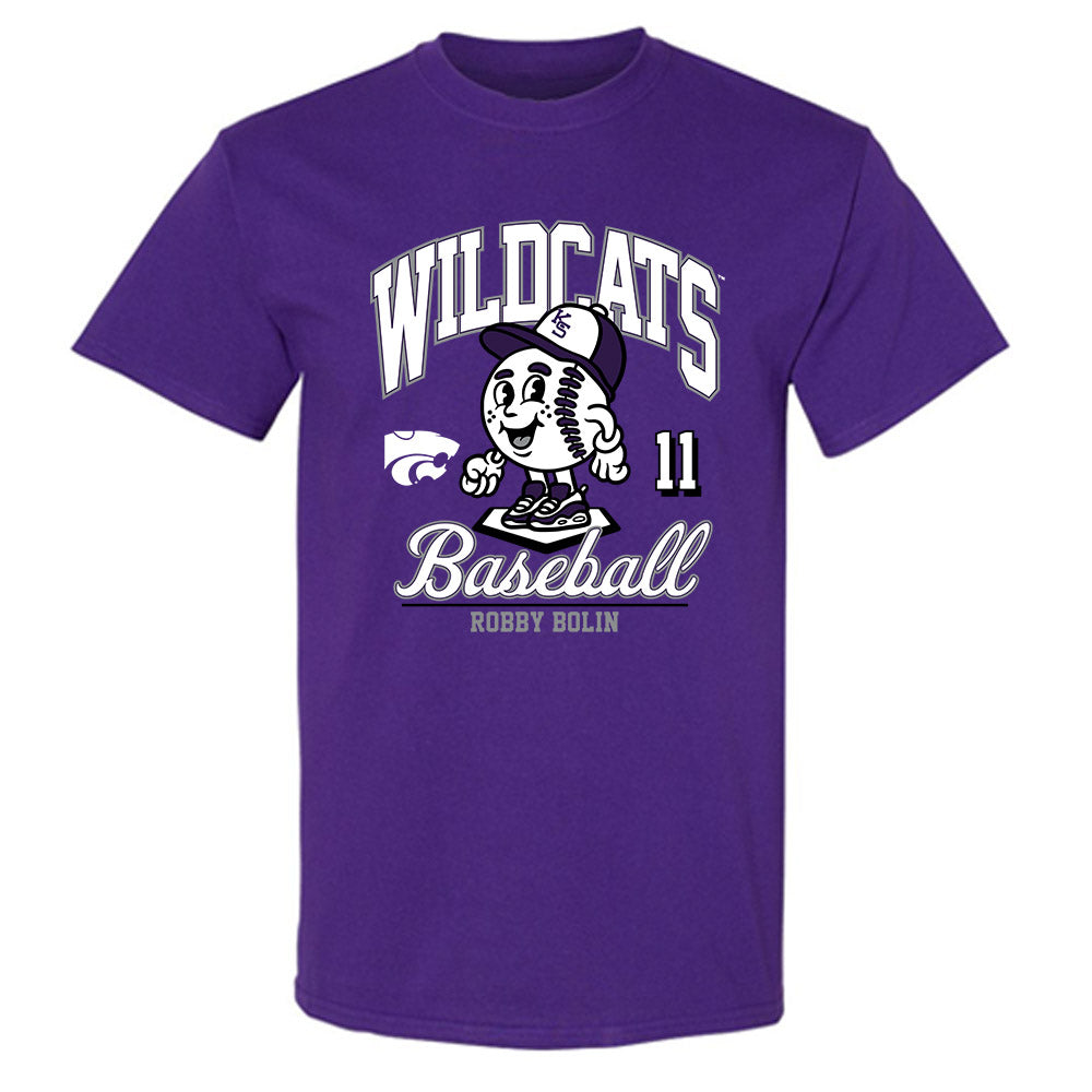 Kansas State - NCAA Baseball : Robby Bolin - Fashion Shersey T-Shirt-0
