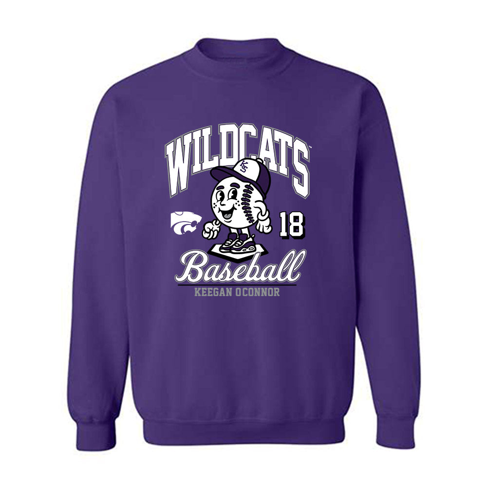 Kansas State - NCAA Baseball : Keegan O'Connor - Fashion Shersey Crewneck Sweatshirt-0