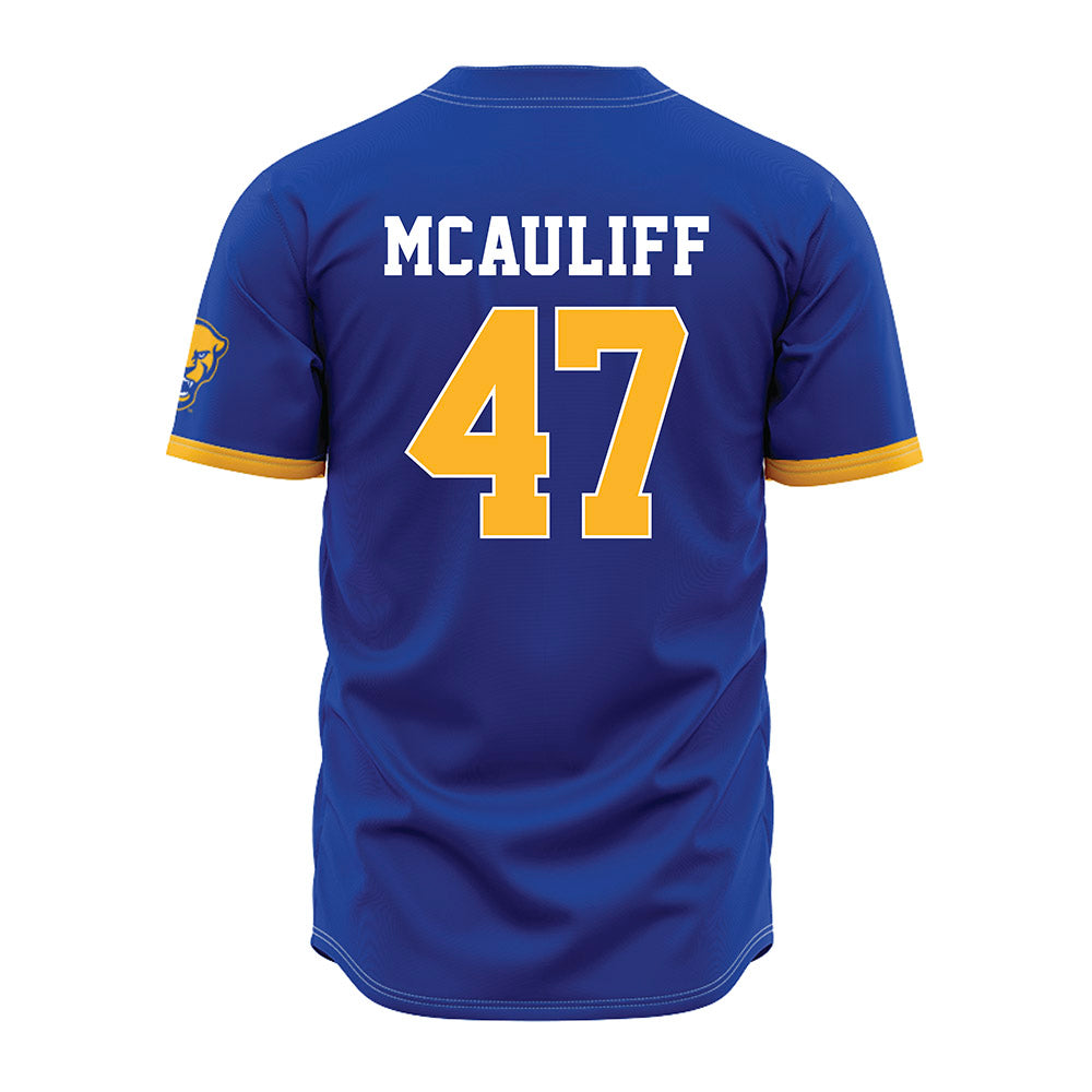 Pittsburgh - NCAA Baseball : Daniel McAuliff - Blue Jersey