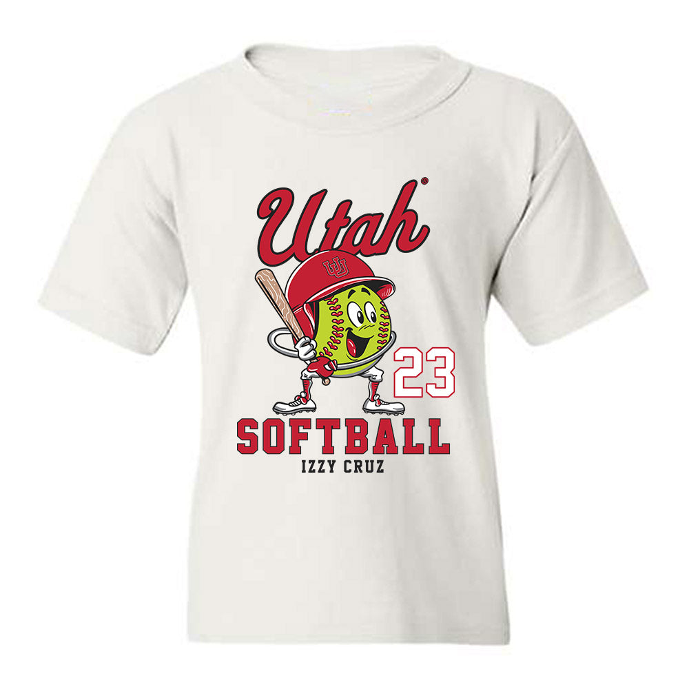 Utah - NCAA Softball : Izzy Cruz - Fashion Shersey Youth T-Shirt-0
