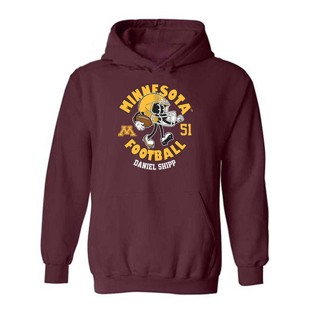 Minnesota - NCAA Football : Daniel Shipp - Fashion Shersey Hooded Sweatshirt-0