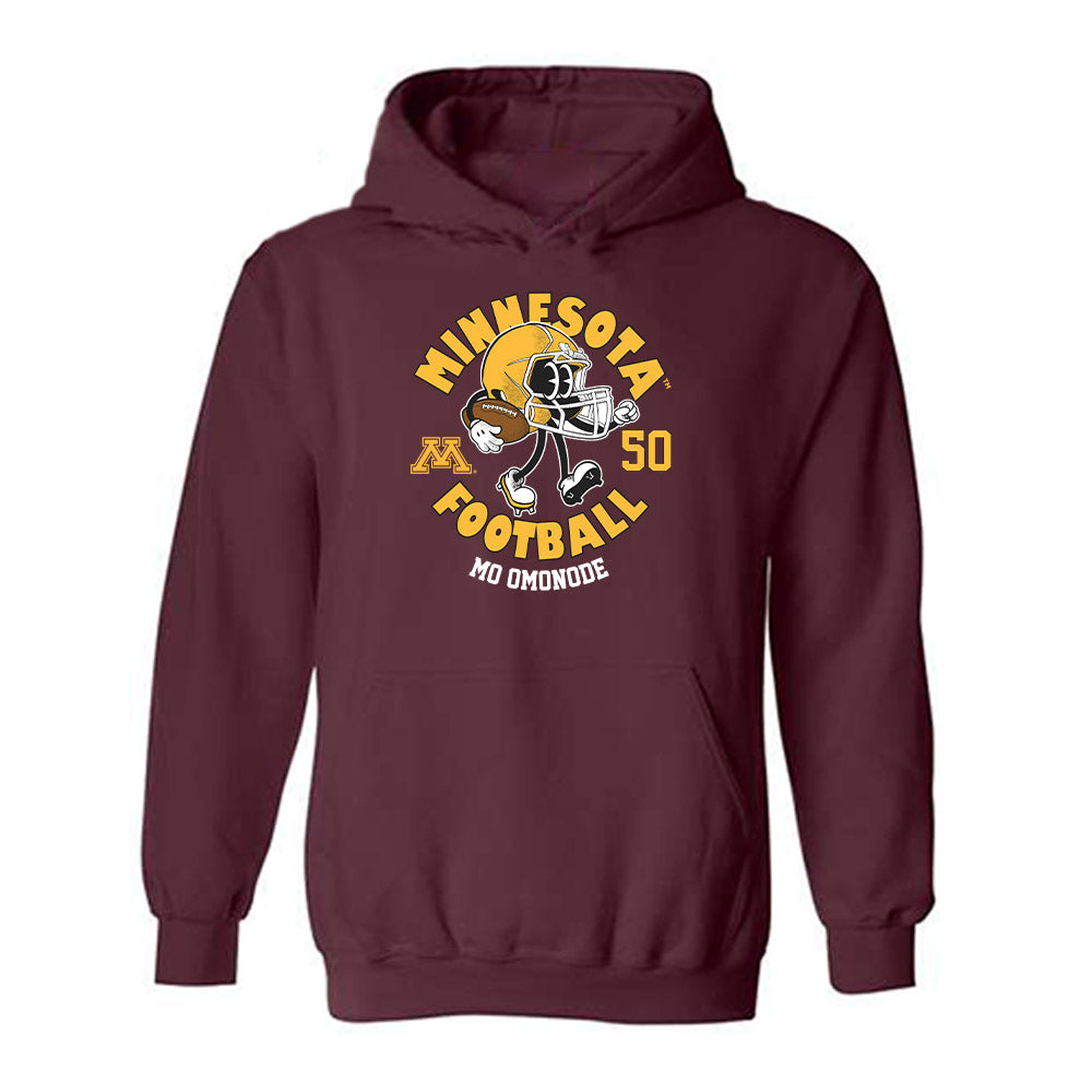 Minnesota - NCAA Football : Mo Omonode - Fashion Shersey Hooded Sweatshirt-0