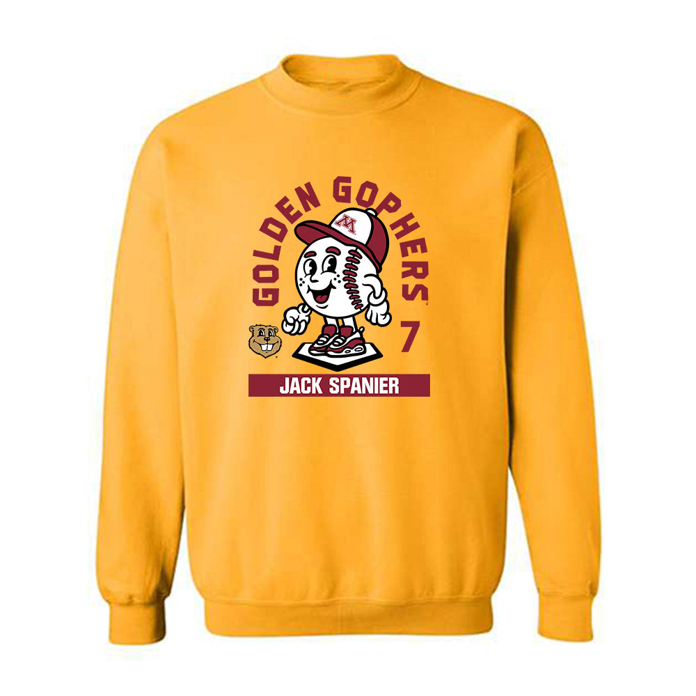 Minnesota - NCAA Baseball : Jack Spanier - Fashion Shersey Crewneck Sweatshirt-0
