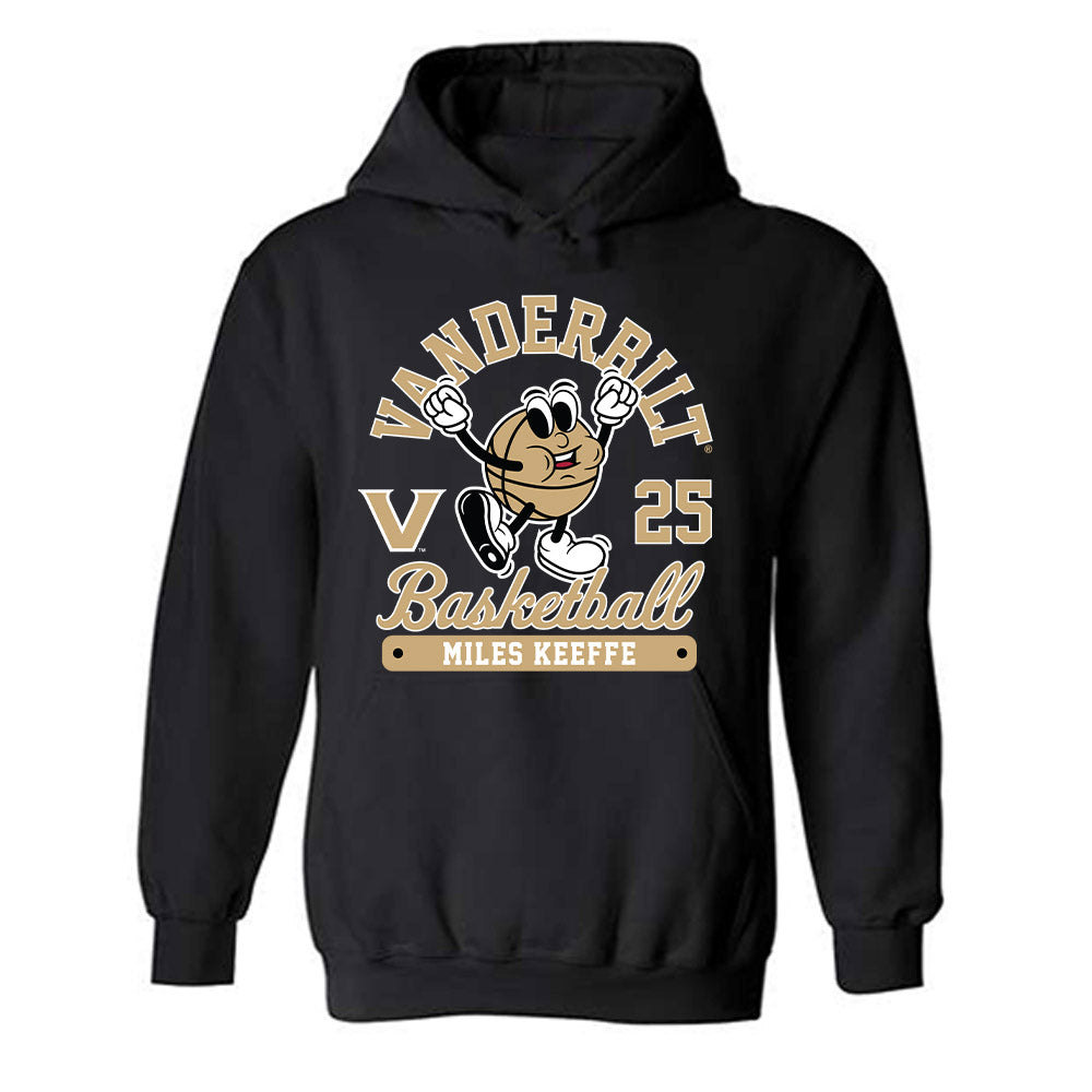 Vanderbilt - NCAA Men's Basketball : Miles Keeffe - Fashion Shersey Hooded Sweatshirt-1