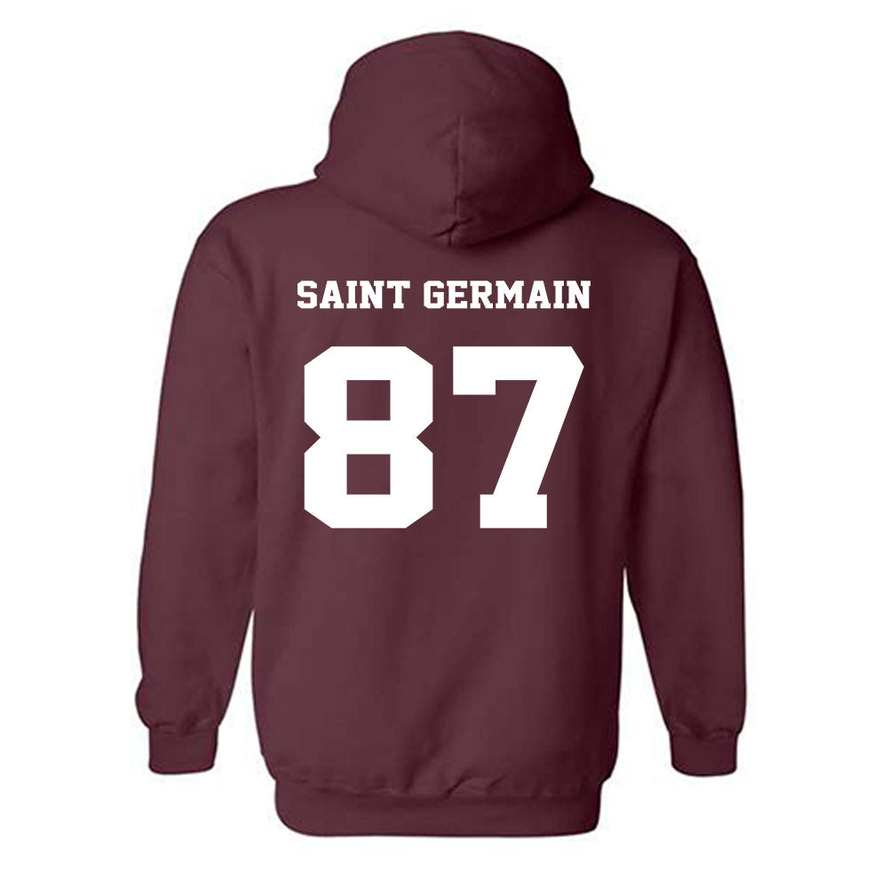Virginia Tech - NCAA Football : Harrison Saint Germain - Fashion Shersey Hooded Sweatshirt-1