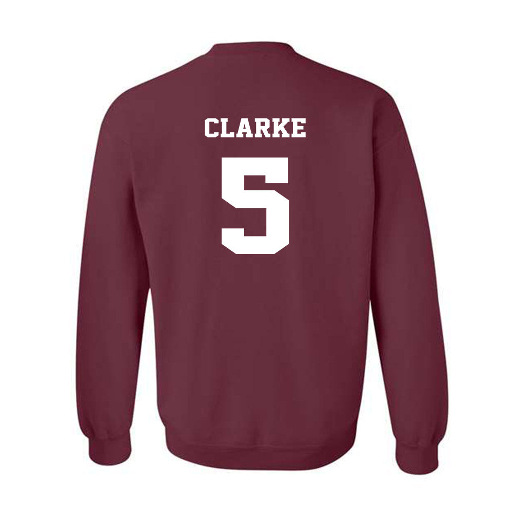 Virginia Tech - NCAA Football : Joshua Clarke - Fashion Shersey Crewneck Sweatshirt-1
