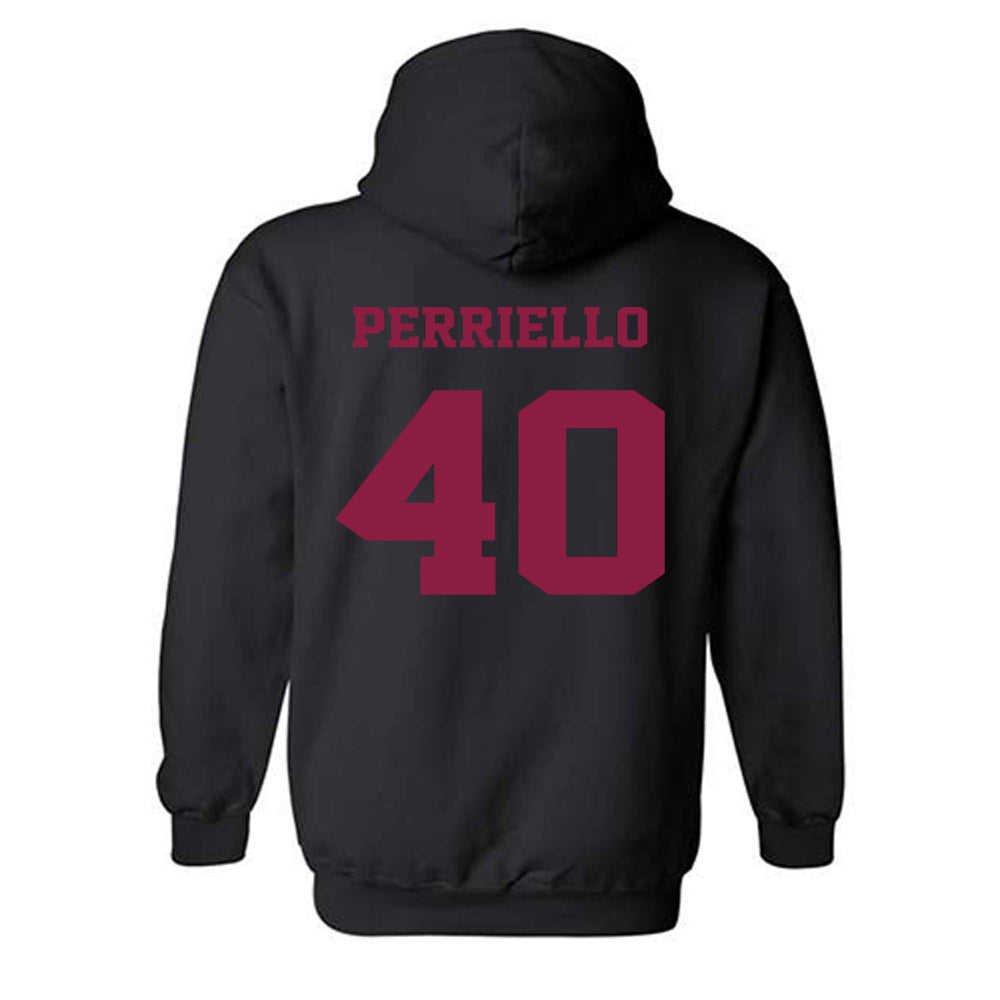 Virginia Tech - NCAA Baseball : Luca Perriello - Fashion Shersey Hooded Sweatshirt-1