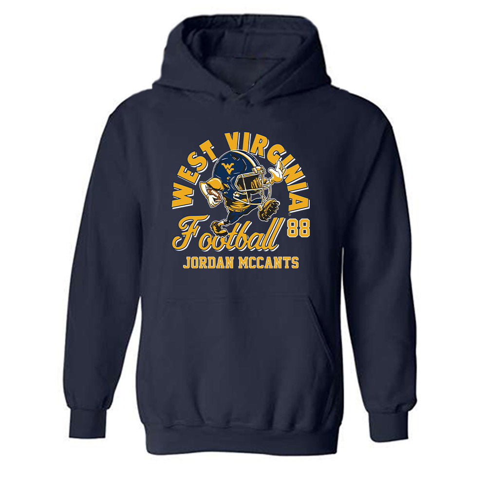 West Virginia - NCAA Football : Jordan McCants - Fashion Shersey Hooded Sweatshirt-0