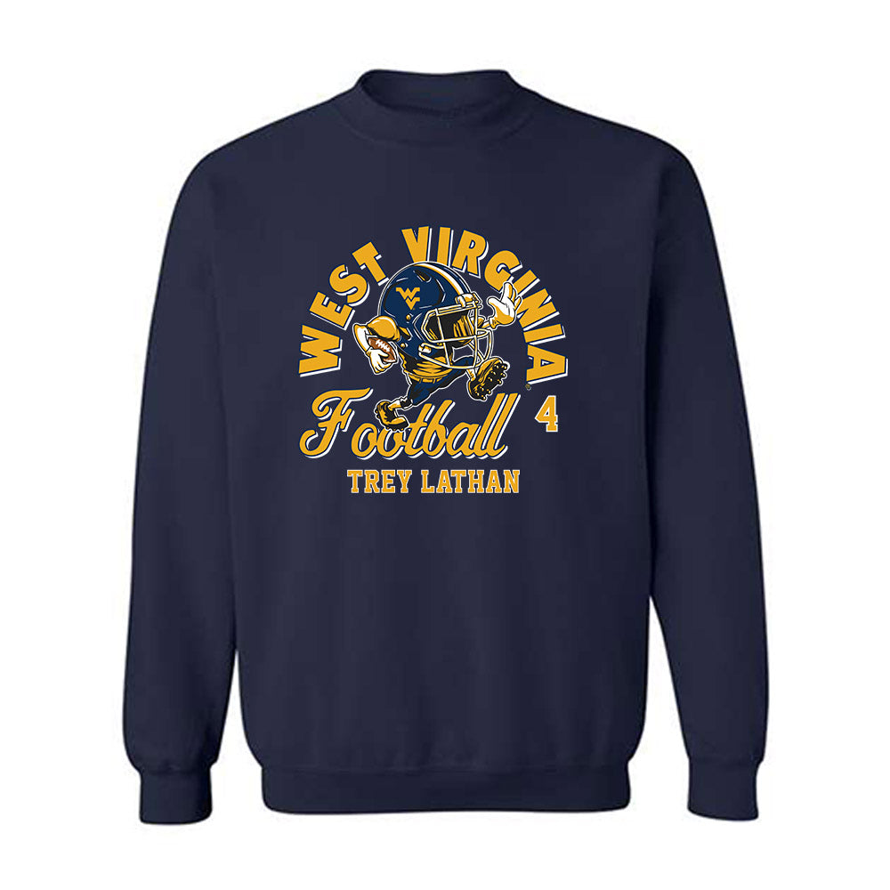West Virginia - NCAA Football : Trey Lathan - Crewneck Sweatshirt