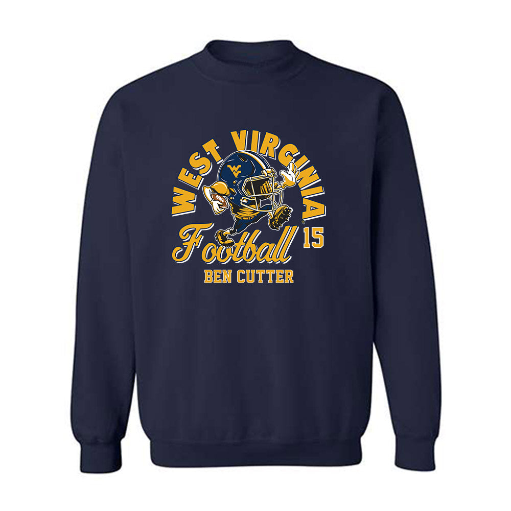 West Virginia - NCAA Football : Ben Cutter - Crewneck Sweatshirt Fashion Shersey