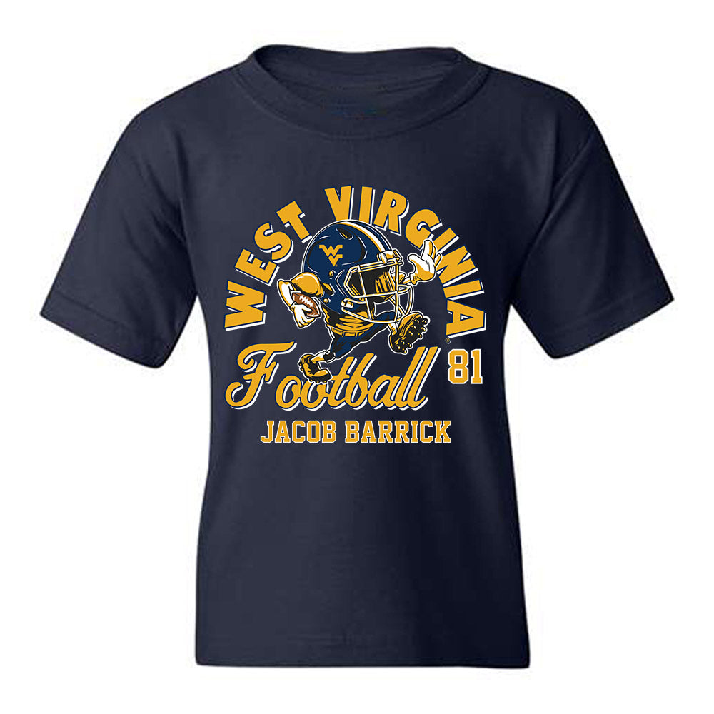 West Virginia - NCAA Football : Jacob Barrick - Fashion Shersey Youth T-Shirt-0
