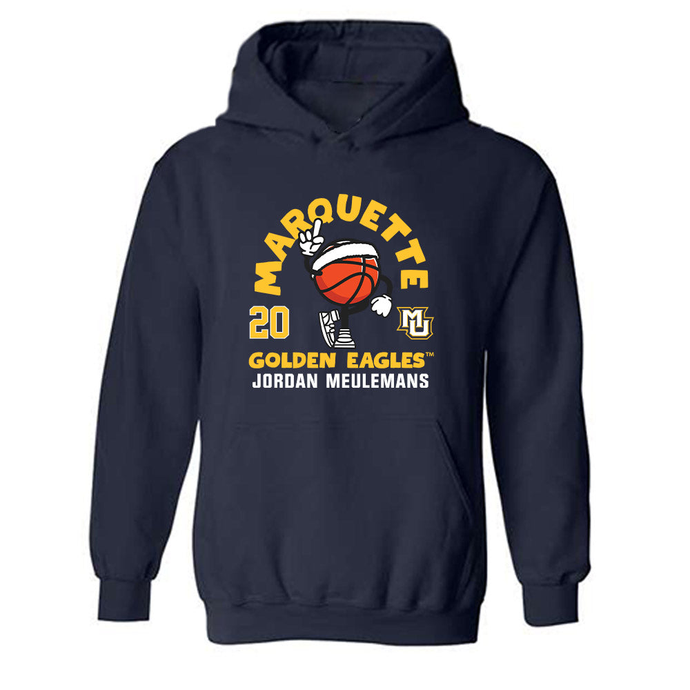 Marquette - NCAA Women's Basketball : Jordan Meulemans - Fashion Shersey Hooded Sweatshirt-0