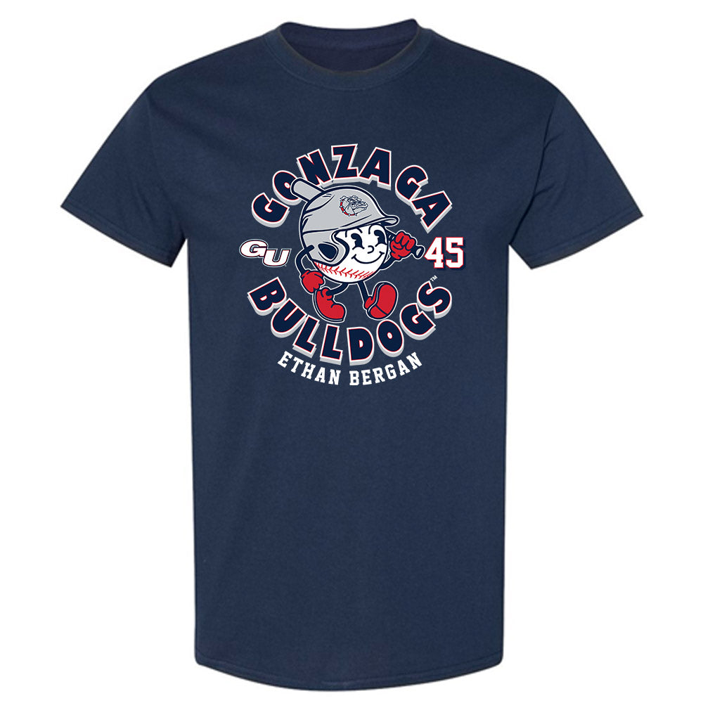 Gonzaga - NCAA Baseball : Ethan Bergan - Fashion Shersey T-Shirt-0