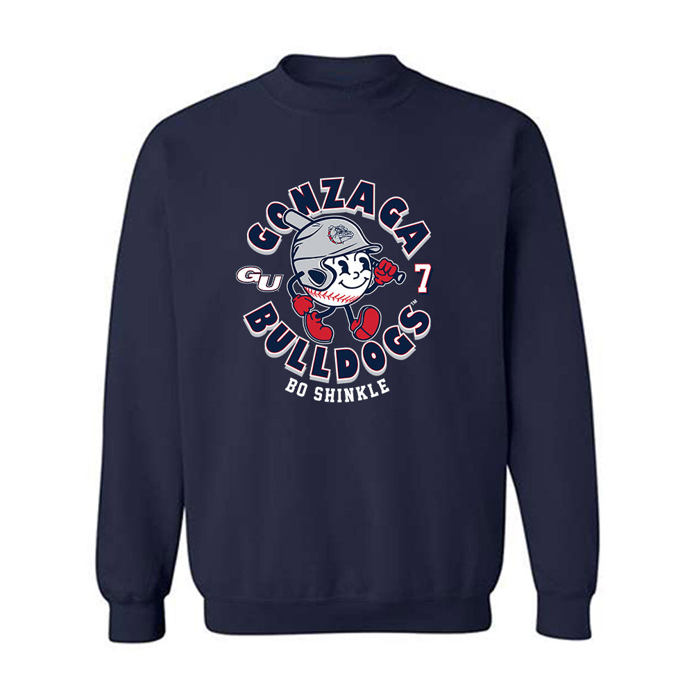 Gonzaga - NCAA Baseball : Bo Shinkle - Fashion Shersey Crewneck Sweatshirt-0