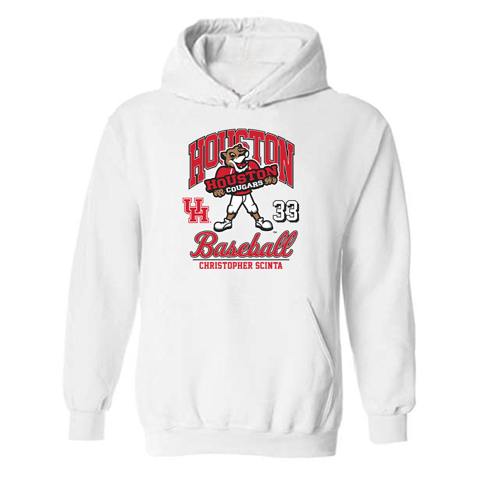 Houston - NCAA Baseball : Christopher Scinta - Fashion Shersey Hooded Sweatshirt-0