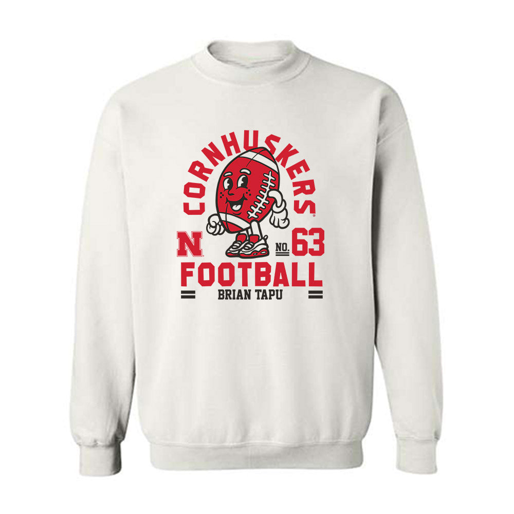 Nebraska - NCAA Football : Brian Tapu - Fashion Shersey Crewneck Sweatshirt-0