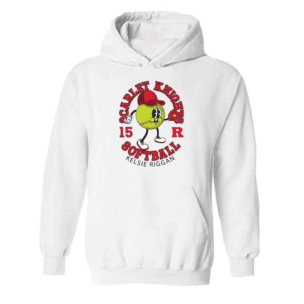 Rutgers - NCAA Softball : Kelsie Riggan - Fashion Shersey Hooded Sweatshirt-0