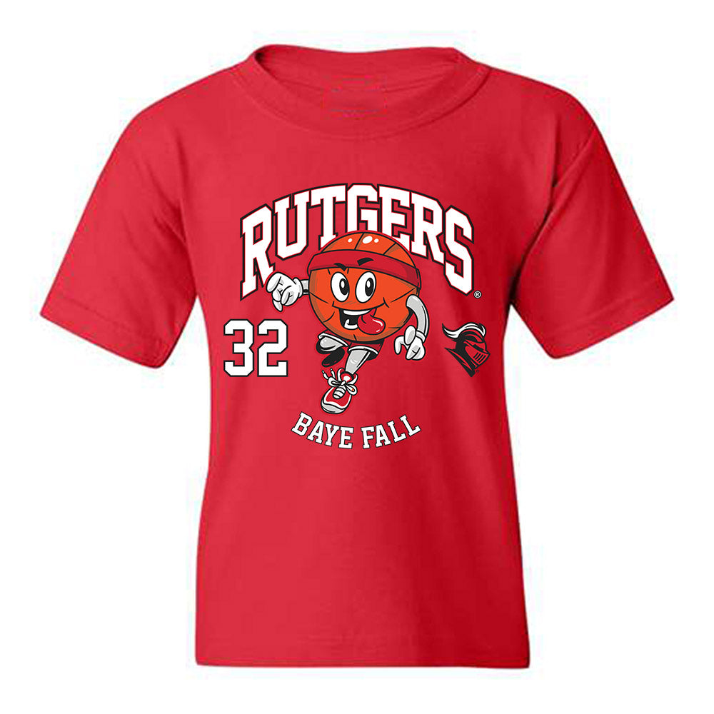 Rutgers - NCAA Men's Basketball : Baye Fall - Fashion Shersey Youth T-Shirt-0
