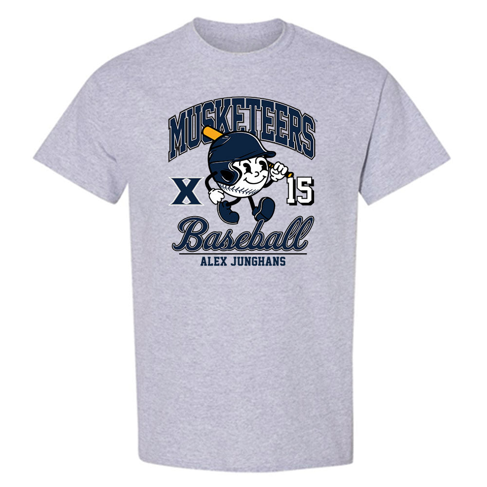 Xavier - NCAA Baseball : Alex Junghans - Fashion Shersey T-Shirt-0