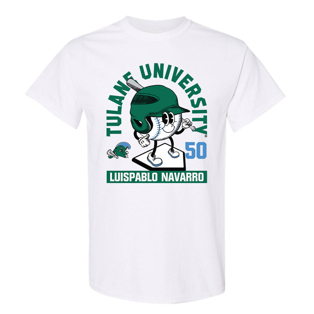 Tulane - NCAA Baseball : LuisPablo Navarro - Fashion Shersey T-Shirt-0